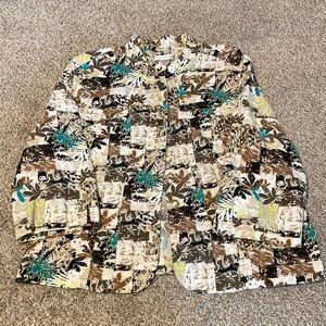 Cristopher Banks Multicolor Patterned Jacket blazer, pockets , size XL